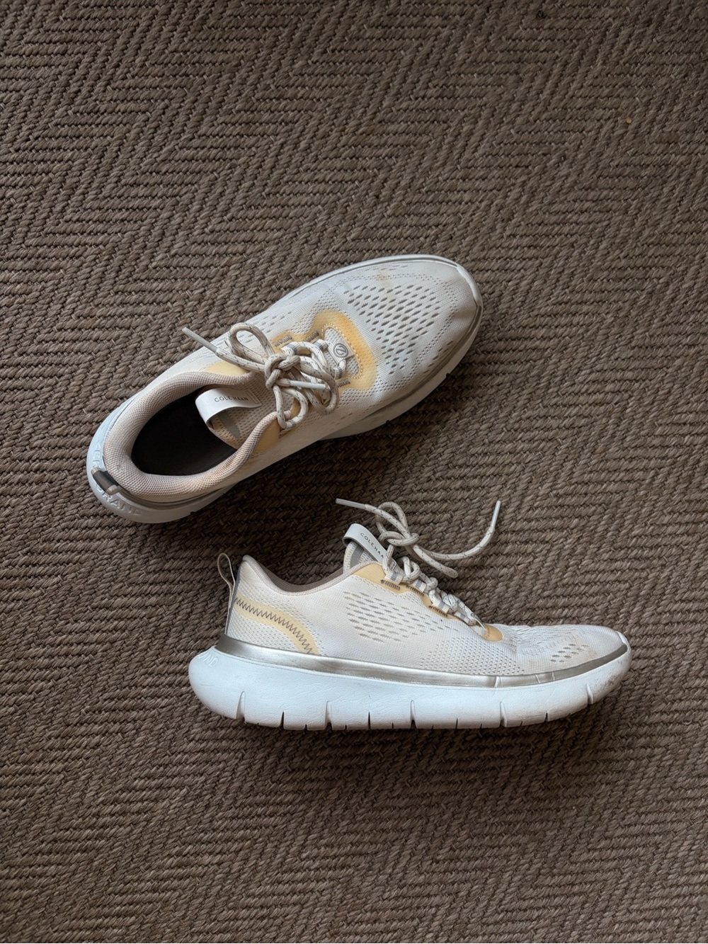 Cole Haan White Zero Grand 350 Sneakers Size 8